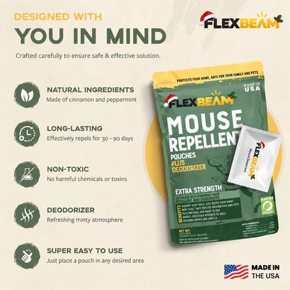 FlexBeam™ Mouse Repellent Pouches