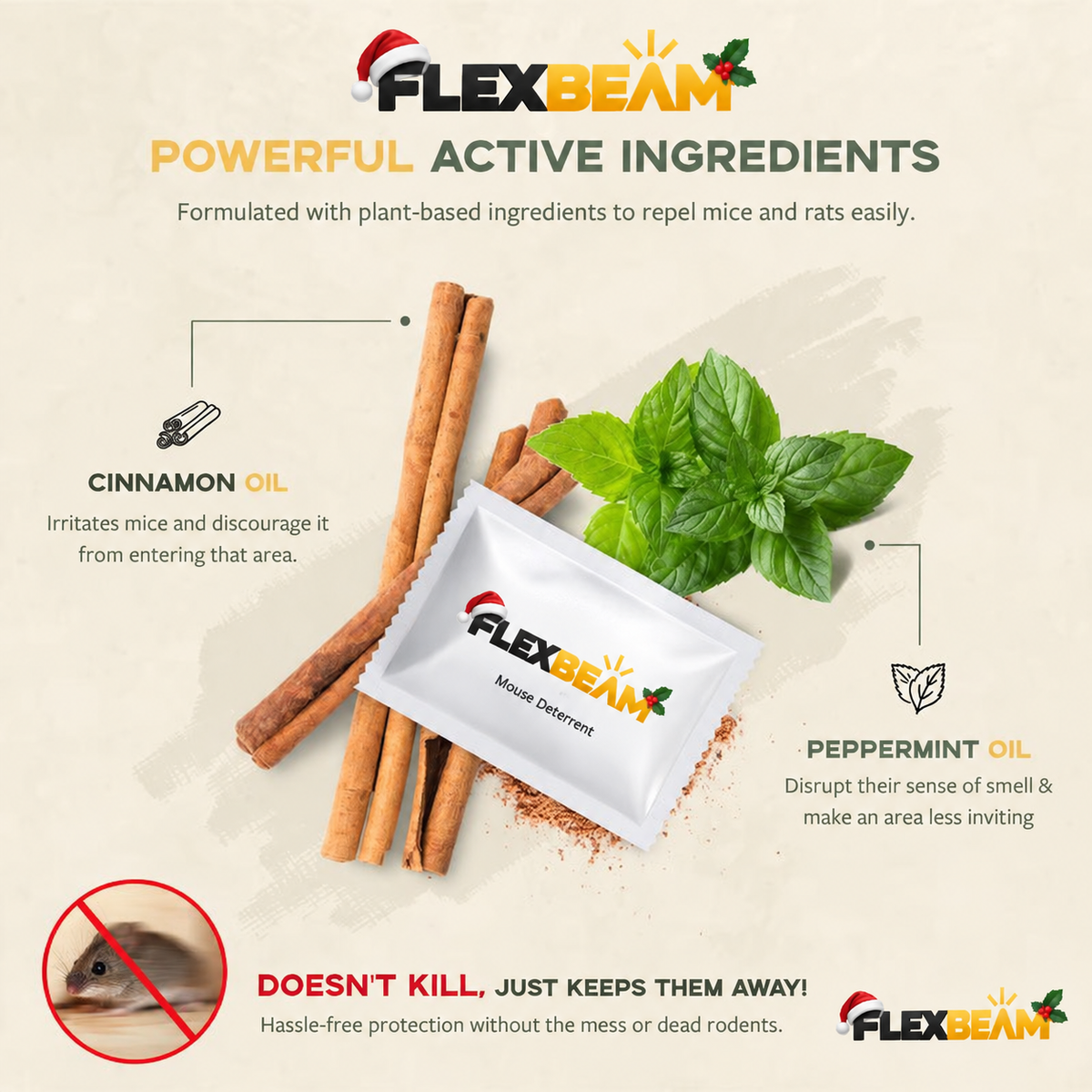 FlexBeam™ Mouse Repellent Pouches